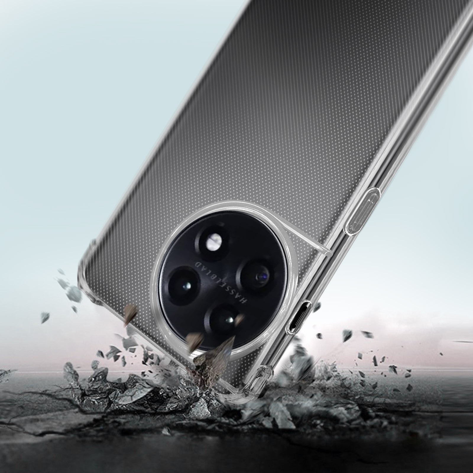Coque silicone OnePlus 11 transparente protection antichoc intégrale