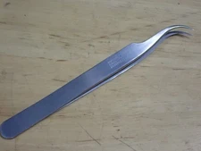 Dumont Hi-Tech # 7 Watchmakers Curved End Tweezers VG 4 9/16" Inox Swiss Made