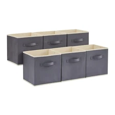 Lifewit Collapsible Storage Cubes 13 Inch Foldable Bins Organizers Set of 6