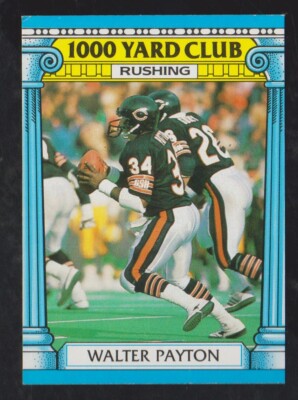 1987 TOPPS FOOTBALL 1000 YARD CLUB #7 WALTER PAYTON NMMT ** FREE SHIP **