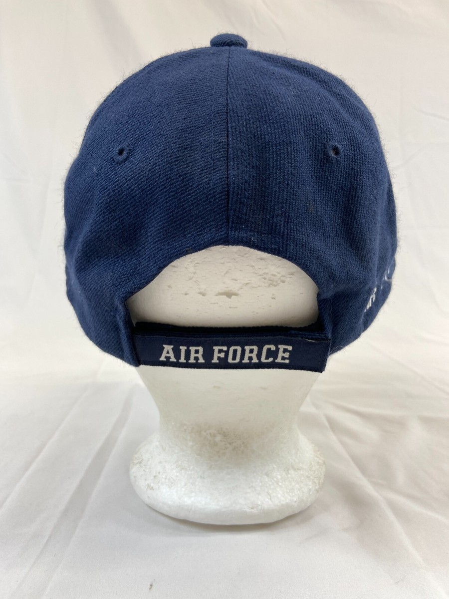 US Air Force Dad Baseball Cap Strapback Hat Eglin AFB Blue Rapid