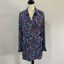 ZARA Women’s Floral Print Long Sleeves Mini Dress Sz L