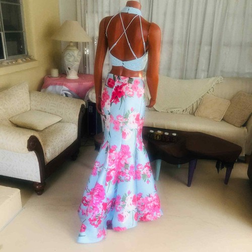 B.Darlin Set toller Rock und Spitze Crop Top Heimkehr Abschlussball Hochzeit Event 5/6 - Bild 7 von 12