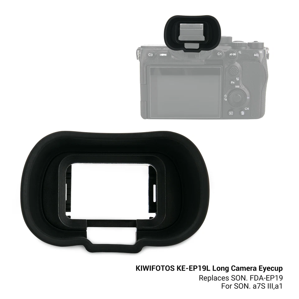 Long Camera Eyecup Eyepiece for Sony A1 Alpha 1 ILCE-1 A7 IV as FDA-EP19 Eye Cup - Image 2 of 4