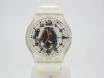 Swatch Jelly in Jelly Access Snow Sphere Too Skipass Armbanduhr unisex SUMK200J-