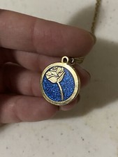 Disney Princess Beauty and the Beast Belle Themed Rose Necklace