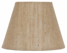 8 Inch Uno Lampshade Beige Burlap 