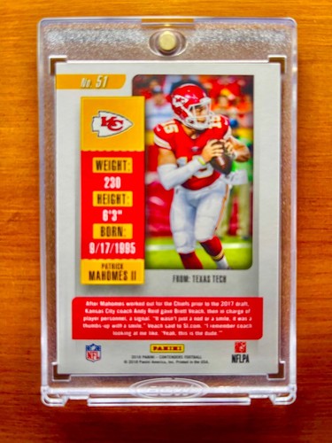 Patrick Mahomes RARE ROOKIE TICKET INVESTMENT CARD SSP PANINI CHIEFS MVP MINT - Picture 12 of 12