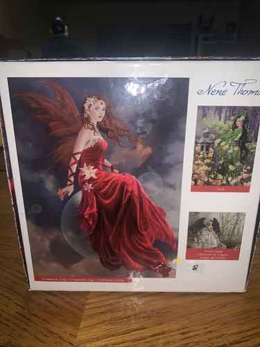 Ceaco - Nene Thomas "Crimson Lily" - 750 Piece Jigsaw Puzzle - 24"x18" (Sealed) - Picture 2 of 4