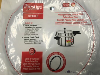TTK Prestige Aluminium Schnellkochtopf Dichtung Deluxe, Deluxe Plus 7,5 bis 13 Ltr 