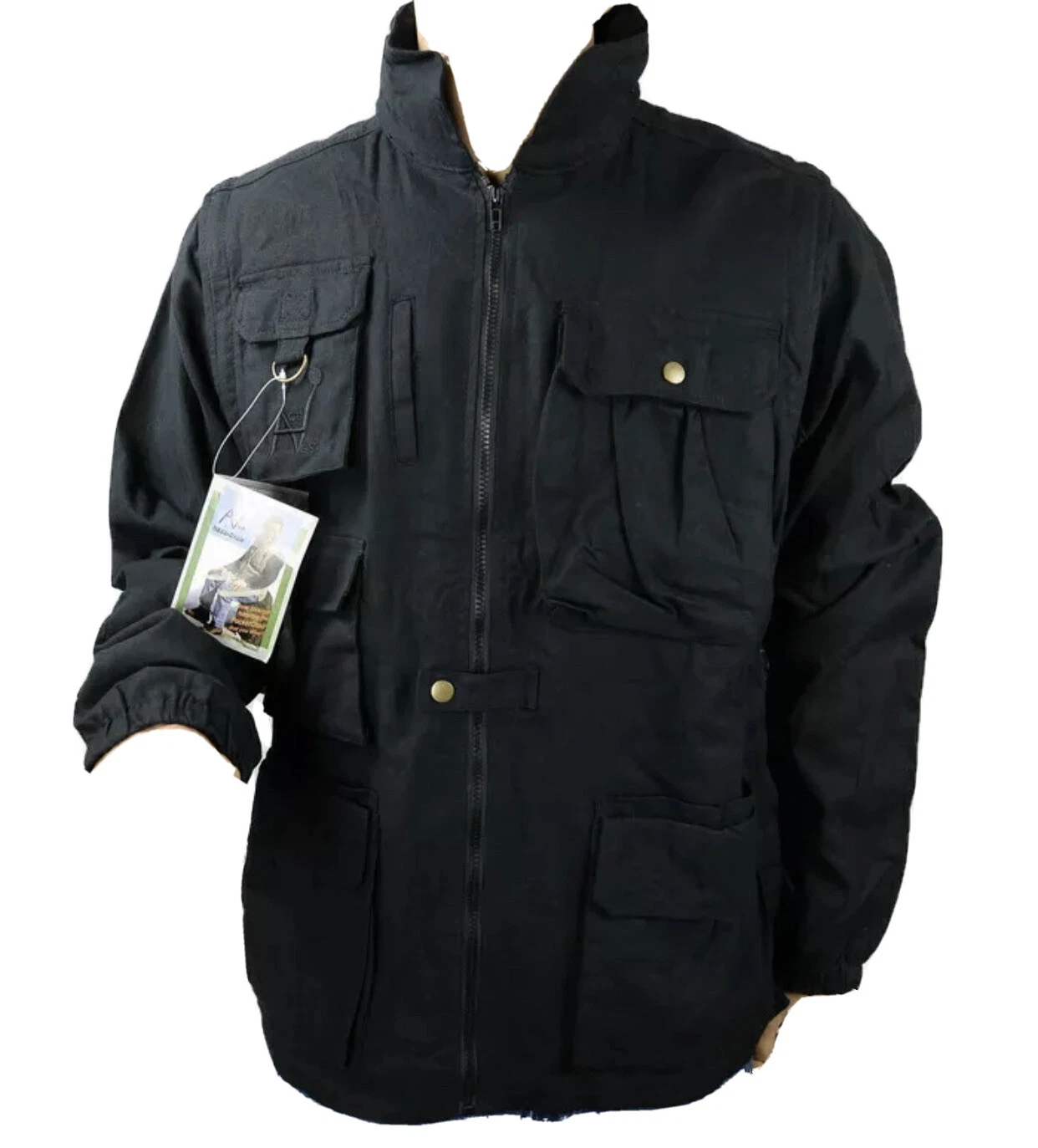 ActiVest NadaChair Mens Back Support Jacket/Vest Size SM Black Removable Sleeves