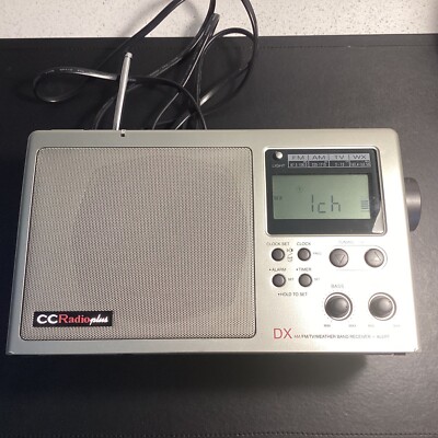 Radio Sangean CC Radio Plus DX – AM/FM/TV/Météo – Écran Sombre, Fonctionne – Occasion