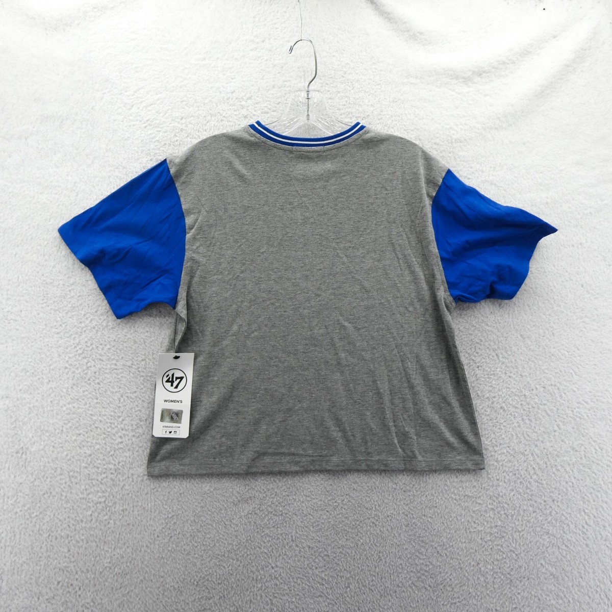 New York Rangers Crop Top Shirt Womens Small '47 Brand NHL