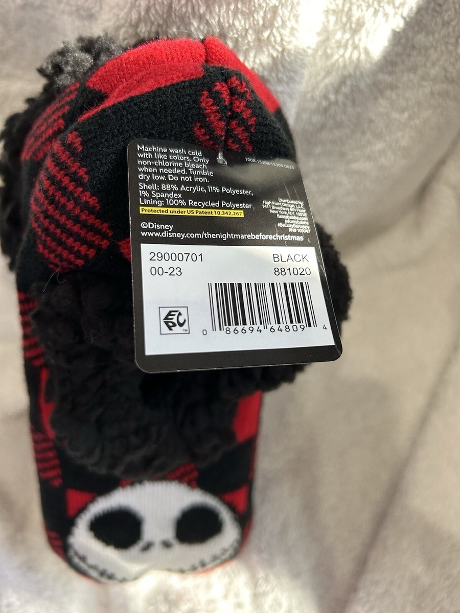 New!Nightmare Before Christmas, Christmas Slipper Socks/Cozy Low