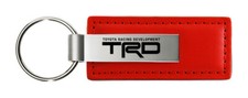 Toyota Trd Leather Keychain Red