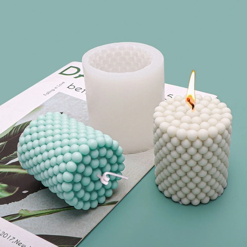 Silicone Wax Cylinder Candle Mold Candle Making Cake Resin Molds