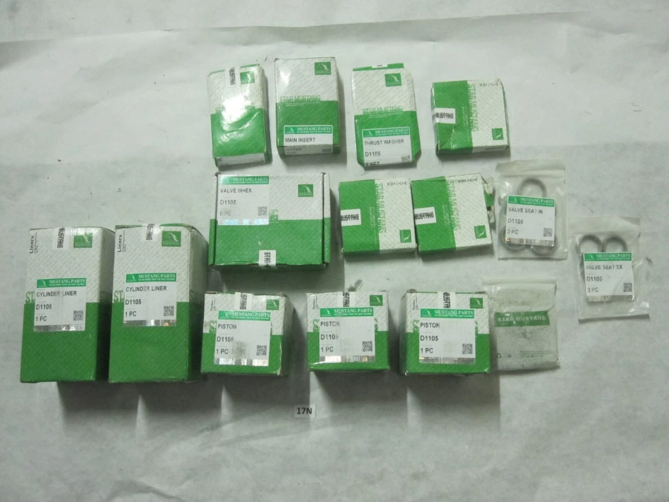 Cylinder Liner Sleeve Pistons Rings Valve Guide Main Insert For Kubota D1105 - Image 4 of 4