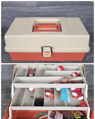 Plano Model 5520 Fishing Tackle Box 2 Tray Gear Bait Storage Carrying Case 