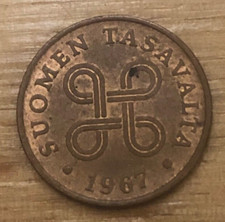 1967 Finland 1 Penni  PF7/1