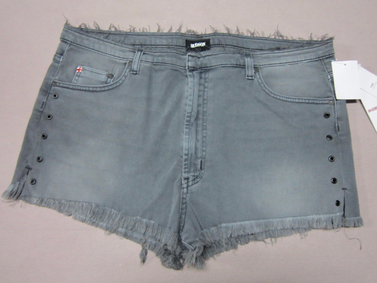 HUDSON JEANS WOMENS TORI SLOUCH SHORT GRAY DENIM JEAN SHORTS SIZE 31 NEW RARE image 2