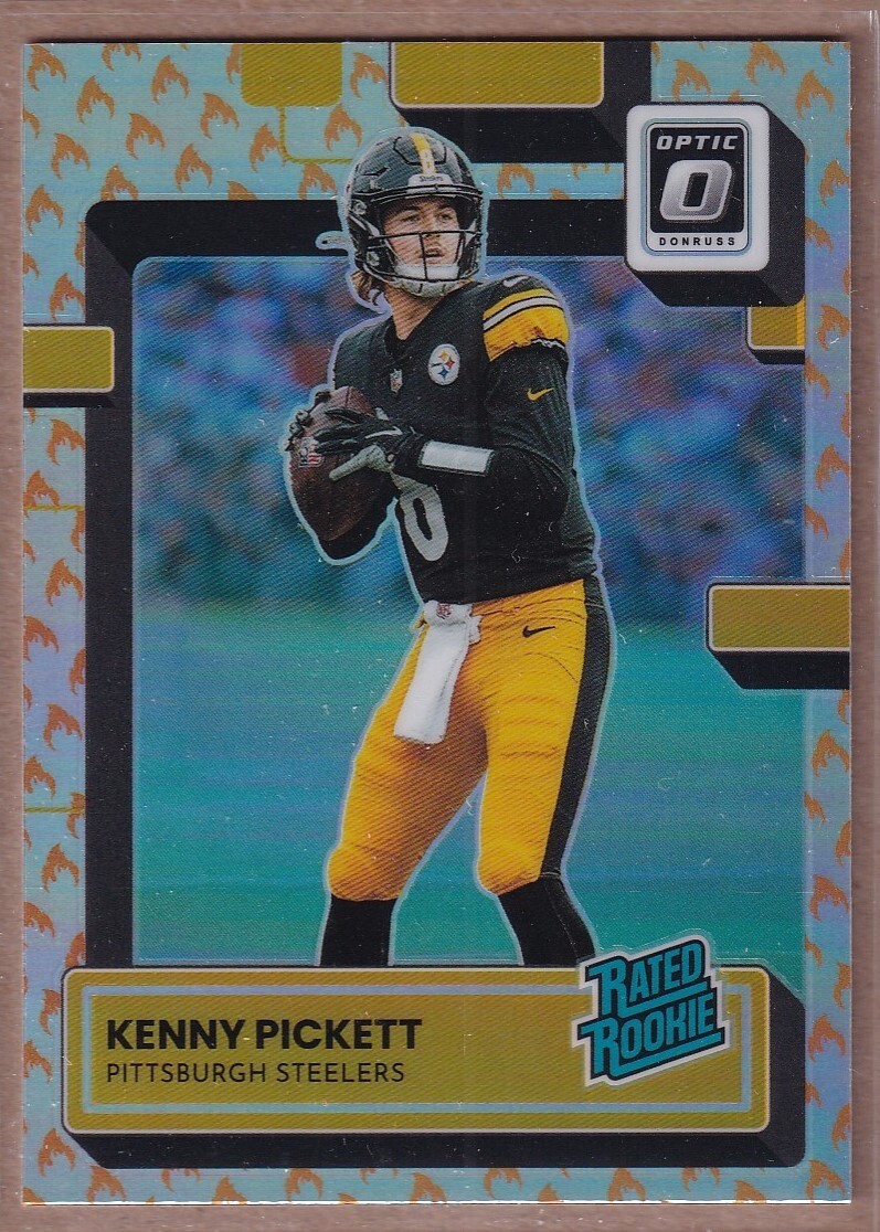 2022 Donruss Optic Rated Rookie Fire #201 Kenny Pickett RC - Pittsburgh Steelers
