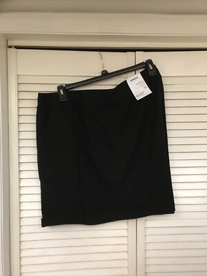 Sonoma Mid Rise Shorts, Pull On Styling Comfort waistband, Black Plus Sz 4X, NWT