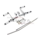 Chrome Billet Forward Control Foot Pegs For Harley Davidson Super Glide 2000 15