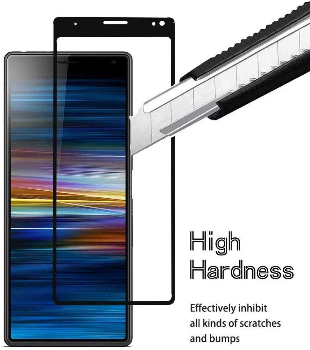 N NEWTOP [1 PEZZO Pellicola GLASS FILM Compatibile per Sony XPERIA L3, Fina 0.3mm Durezza 9H Vetro Temperato Proteggi Schermo Display Protettiva Anti Urto Graffio Protezione