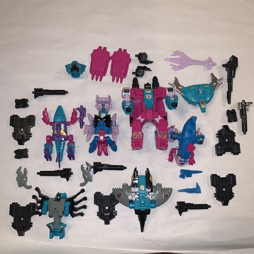 Transformers G1 Piranhacon Combiner Nearly Complete Seacons vintage 1987 Loose - Picture 2 of 2