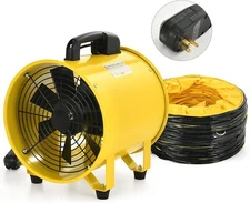 12''Extractor Fan Blower 520W w/GFCI Plug Portable Exhaust Ventilator w/5M Hose