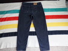 VTG 80s 90s LEVIS 550 Orange Tab Black USA Made 38x32 Denim Jeans Pants Mens