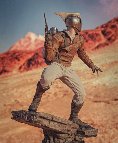Rocketeer modello in resina kit da assemblare e dipingere FAN ART - Imagen 8 de 11