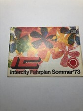 DB Interity Fahrplan Sommer '73 German Train Timetable [Germany]