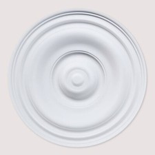 Ceiling Rose Polyurethane Resin – Concentric Circle Modern 'Stella Sweep' 37cm
