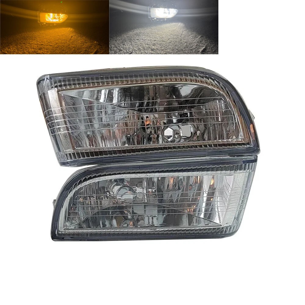 Amber LED Front Fog Lamp w/White Running Light For Toyota Carina