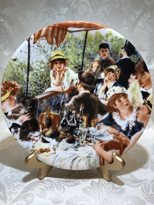 PMR Bavaria Jaeger,Golden Crown E&R 1886 The Rowers Breakfast Renoir, Plate.