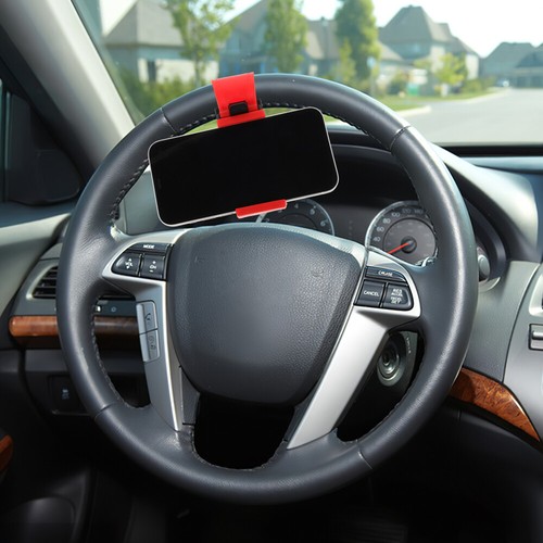 Universal Portable Steering Wheel Phone Holder Mount Clip Hands Free Compatible - 第 5/12 張圖片