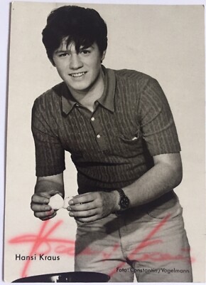 Hansi Kraus Signed Lümmel Pauker Movie Original Signature Signature Autograph