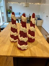 Set Of 3 Candy Cane Trees, Kirklands Home (15 inches Tall)