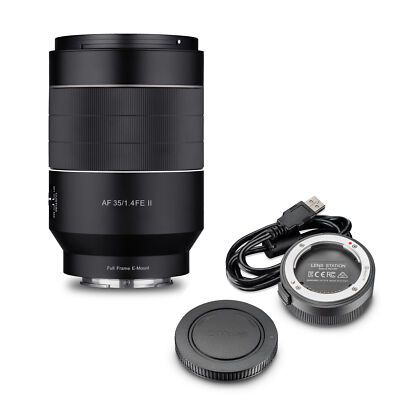 Samyang Set Weitwinkel Objektiv AF 35mm F1,4 II FE Sony E Mount & Lens Station