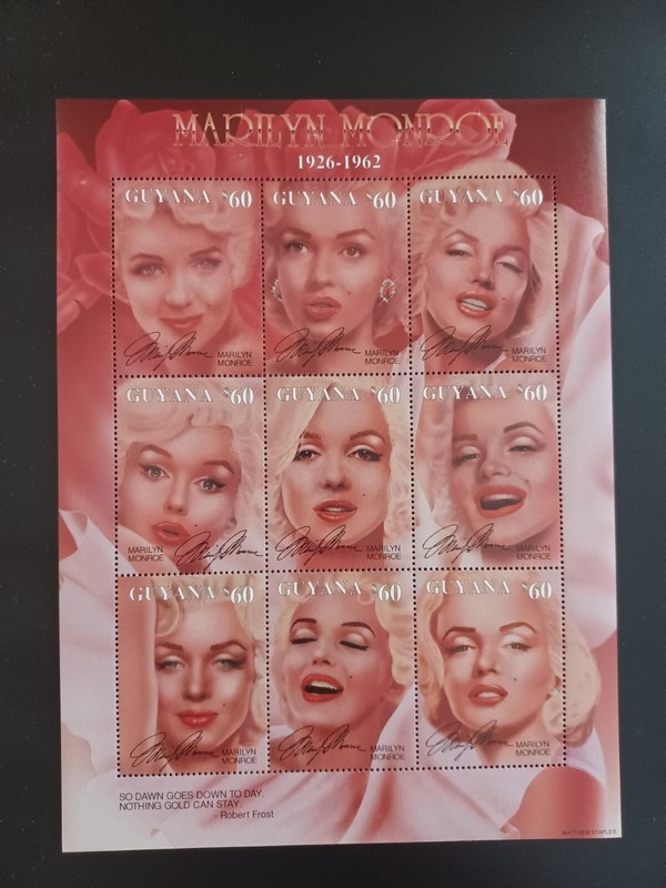1995 Marilyn Monroe, Guyana / Montserrat,  MNH