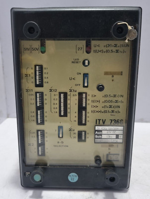 CEE /ICE ITV7366 Three Pole Overcurrent Relay 5A 60Hz UN: 100V