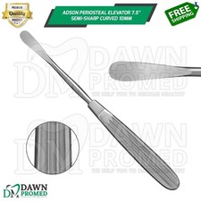 Adson Periosteal Elevator 7.5" Semi-Sharp Curved 10MM Neurosurgical Instruments
