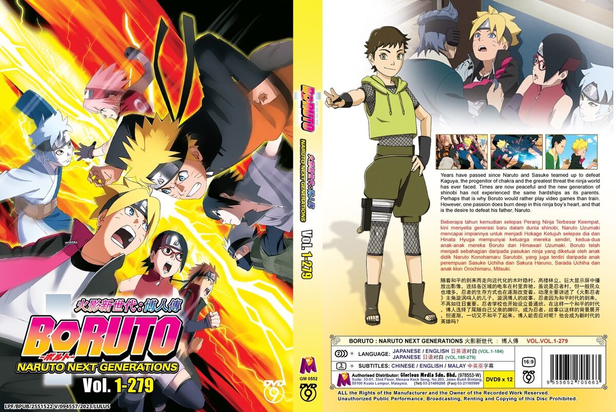 Boruto: Naruto Next Generations (VOL.1-279) ~ English Dubbed Version ~  Anime DVD
