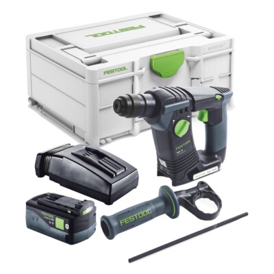 Festool BHC 18-Basic Akku Bohrhammer 18 V 1,8 J SDS Plus + 1x Akku 5 Ah + Lader