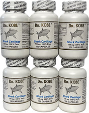 6 bottles Shark Cartilage 750 MG, 6 X 100 Capsules/bottles, Total 600 Capsules.