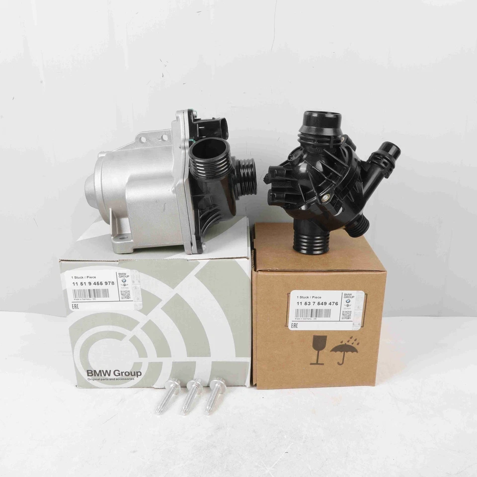 For BMW E60 E82 335i 535i X1 X3 X5 Electric Water Pump W/ Thermostat 11517632426 Foto 2 de 4