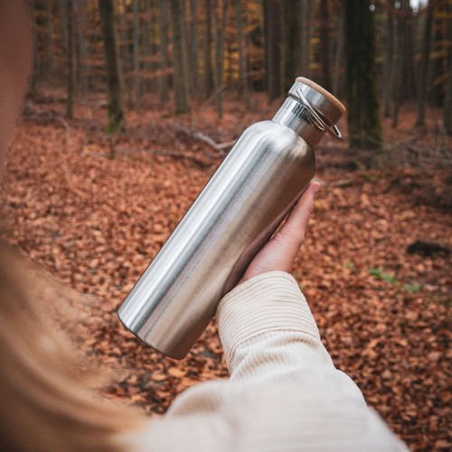 Wiederverwendbare Edelstahl Trinkflasche | mit oder ohne Isolierung - Bild 8 von 11
