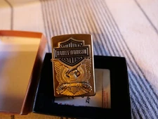 ZIPPO HARLEY DAVIDSON MOTOR COMPANY BRASS LIGHTER 2000