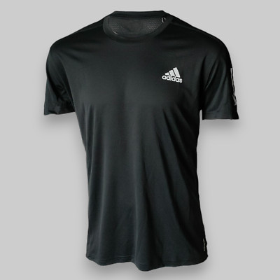 Adidas Own The Run T-Shirt Herren Kurzarm Running Top Tee Training Schwarz Neu